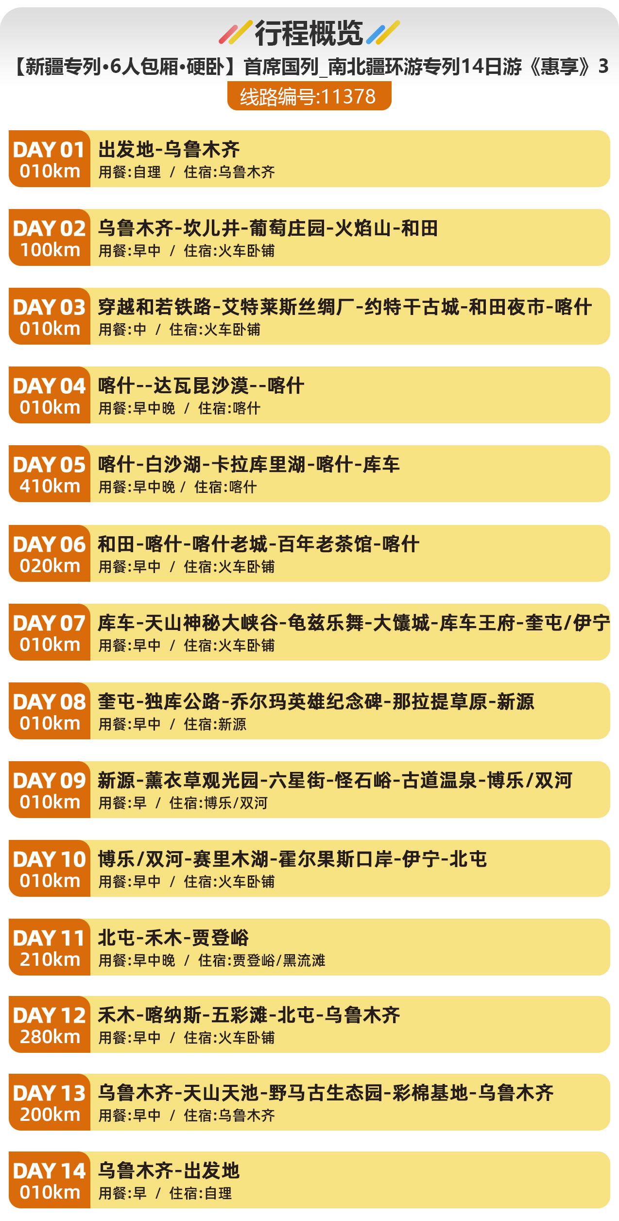 【新疆專列·6人包廂·硬臥】首席國(guó)列_南北疆深度環(huán)游專列14日游《惠享》3